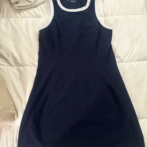 Beyond Yoga Dark Blue Tank with White Edging